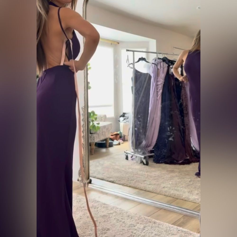 Purple formal maxi dress